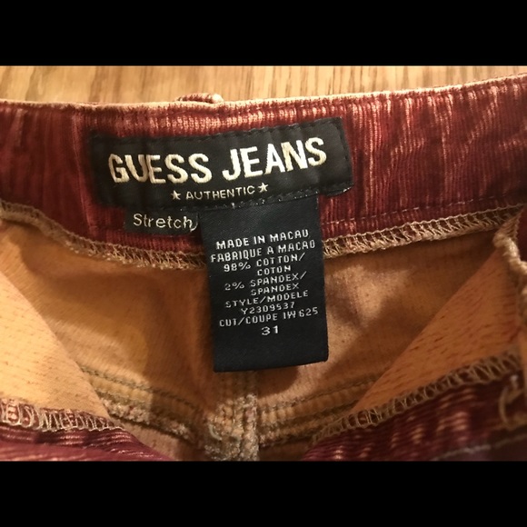 Guess Distressed Corduroy skirt Size 31 - Picture 4 of 7